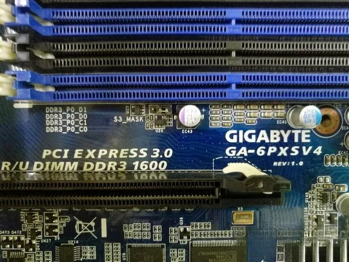 Gigabyte호환GA-6PXSV4 2011 핀 서버 메보드 지원 REG DDR3 메모리E5-2680 V2