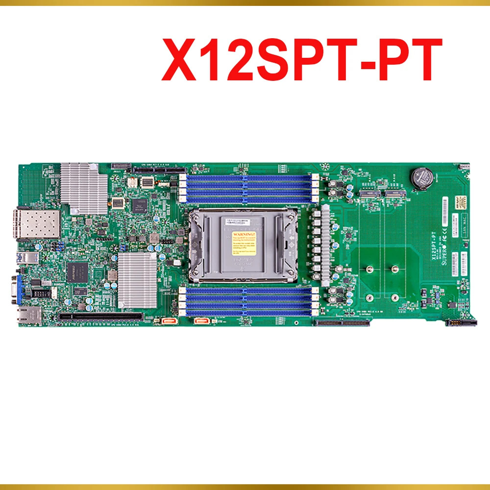 슈퍼마이크로 서버 마더보드 X12SPT-PTLGA-4189 2TB 3DS DDR4-3200MHz C621A 6XSATA 3