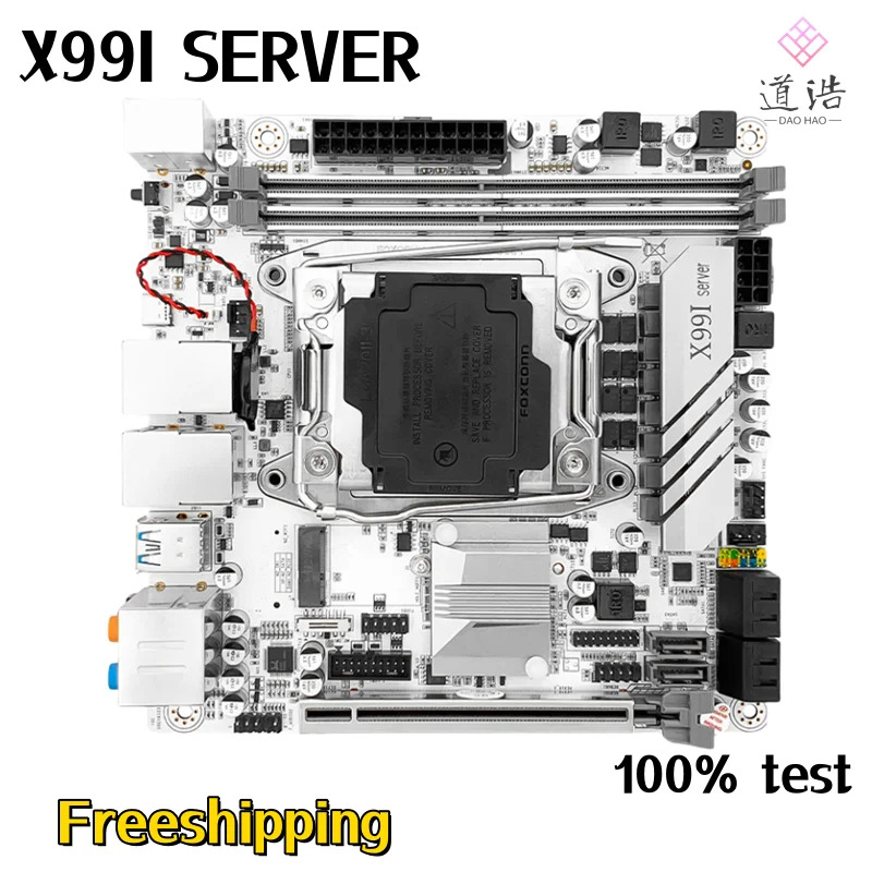 JGINYUE X99I 서버메인보드 128GB M.2 LGA 2011-3 DDR4 Mini-ITX X99 메인보드 리퍼 완료