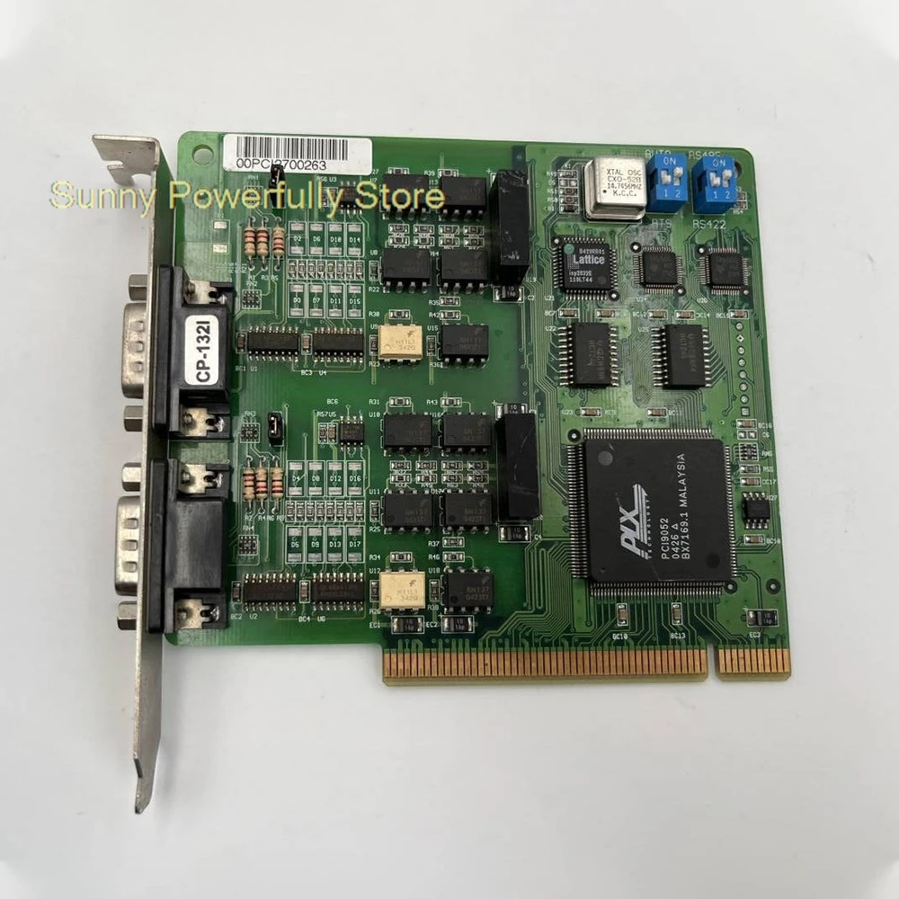 MOXA PCI 다직렬 카드 2포트 RS-422/485 스위치 제어 신호 센서 CP-132I