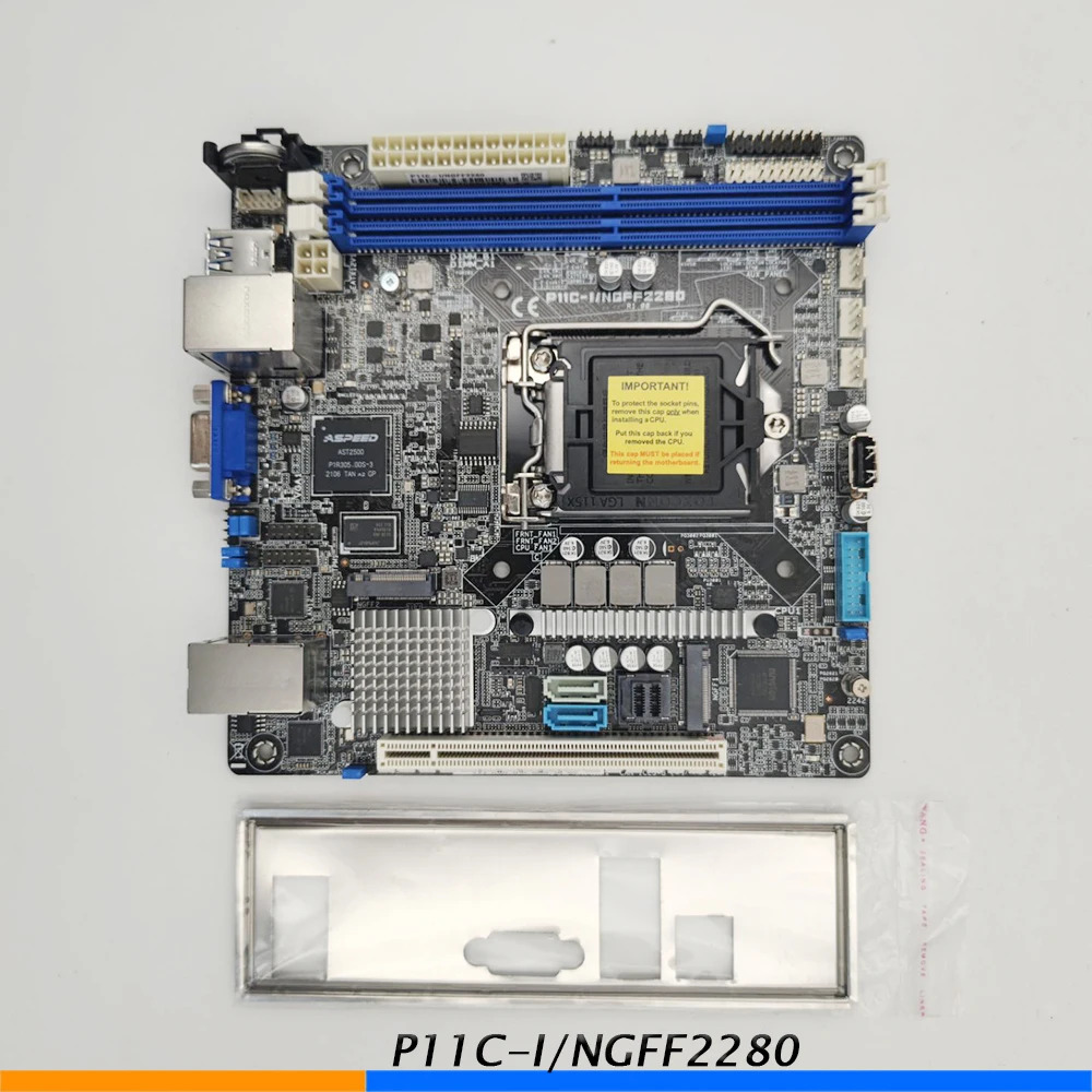 워크스테이션 마더보드 P11C-I/NGFF2280 mini-ITX P11C-I
