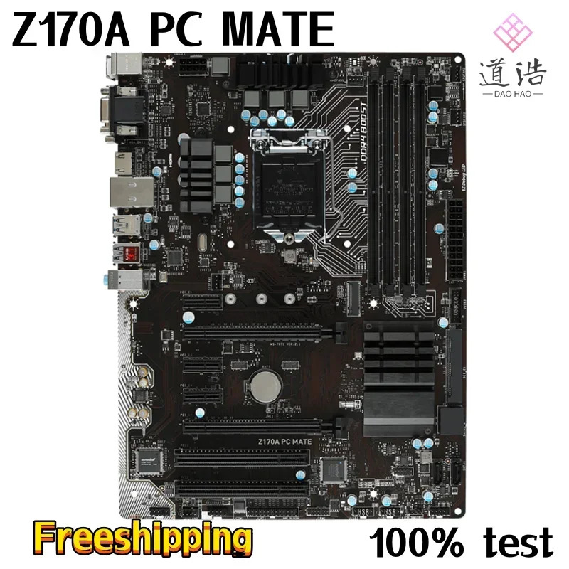 Z170A PC MATE 마더보드64GB M.2 HDMI LGA 1151 DDR4 Z170 메인보드 완전 작동 리퍼