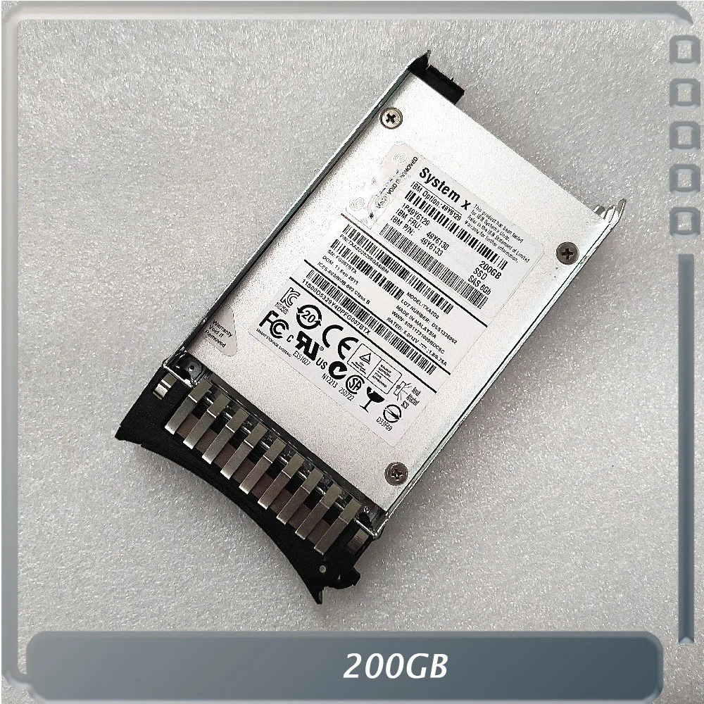 IBM 시스템 X M4 49Y6130 49Y6133 SAS 서버 솔리드 스테이트 2.5인치200GB