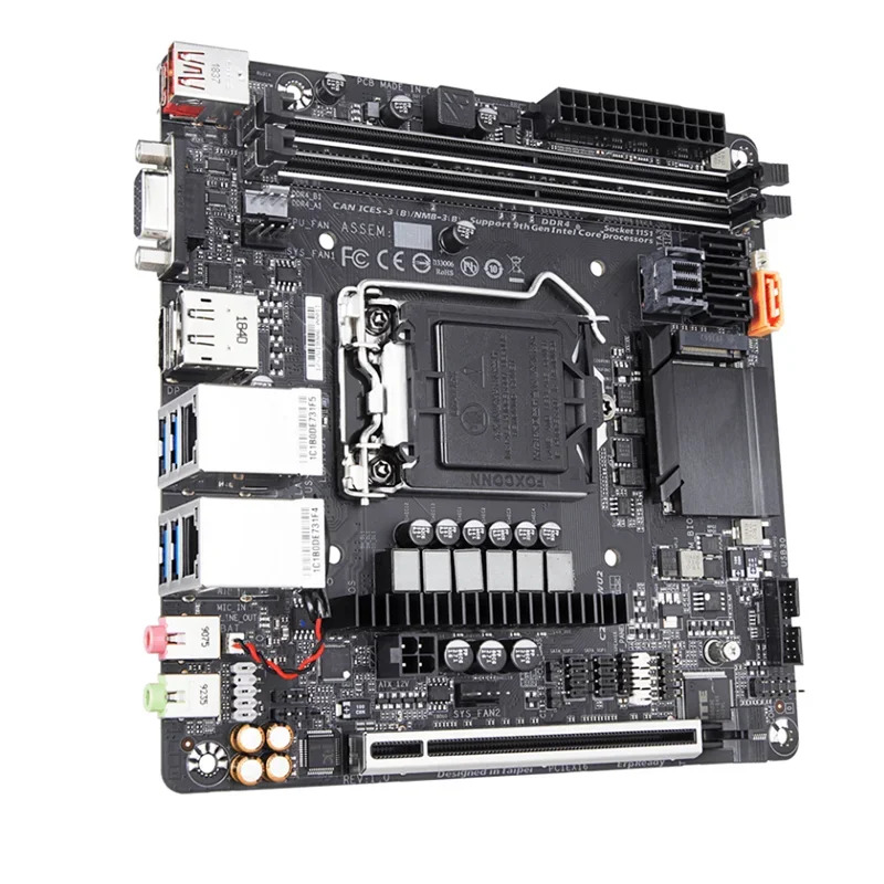 C246N-WU2 마더보드 64GB HDMI DP M.2 LGA 1151 DDR4 Mini-ITX C246 메인보드 완전 작동 리퍼