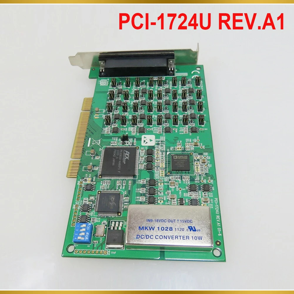 어드밴텍 데이터 캡처 카드PCI-1724U REV.A1 14비트 32채널 절연 아날로그 출력 카드