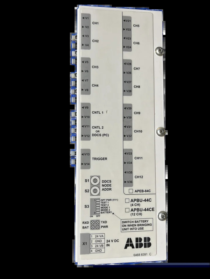 ABB 주파수 변환기 ACS800 섬유 분배 보드 APBU-44C 6468 8391 C 오리지널 리퍼 포장