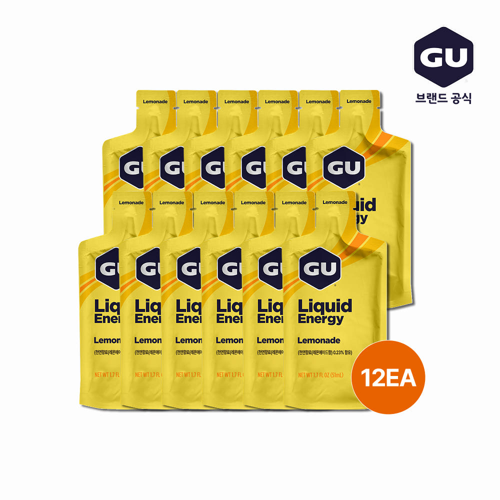 GU에너지 리퀴드 에너지젤 레몬에이드, 51ml, 12개 - 상품 이미지