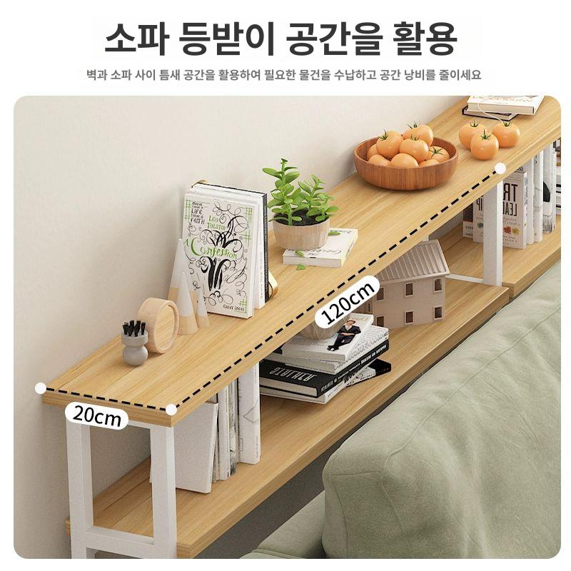 인테리어 슬림선반 다용도 거실수납장 틈새수납장 정리 수납선반 벽면 벽장 활용 - 상세 이미지 2
