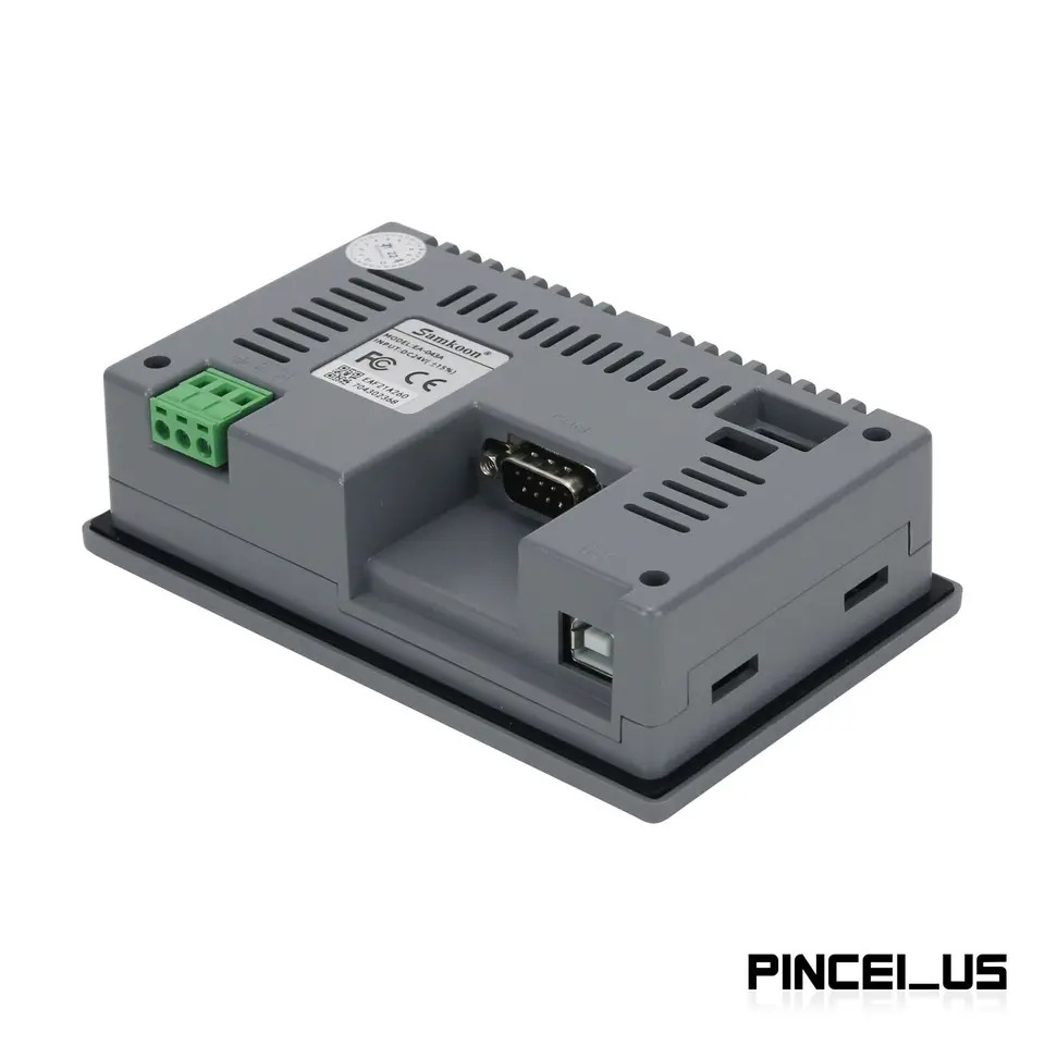 EA-043A HMI 터치 스크린 FX3U-14MR 프로그래밍 PLC 컨트롤러 보드 pe66 4.3 인치