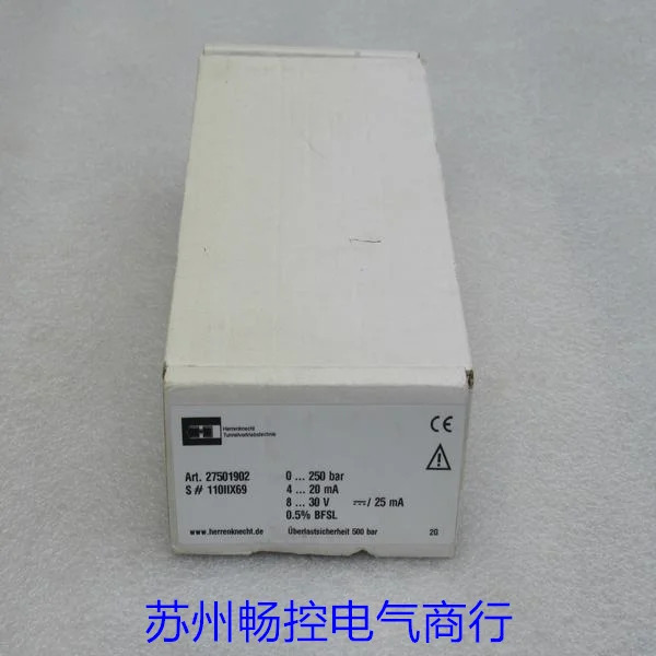 Herrenknecht 압력센서 27501902 포장 250bar 신