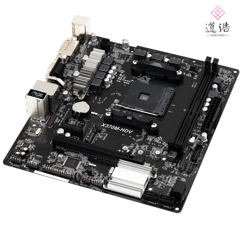 ASRock호환 X370M-HDV 마더보드 32GB HDMI DVI-D M.2 소켓 AM4 DDR4 마이크로 X370 메인보드 리퍼 완료