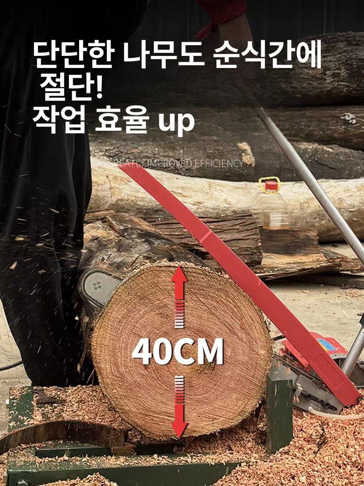 전동 체인톱 목재절단기 가정용 정원용 나무베기 벌목톱 무선 충전식 컷팅 전기톱 목재커터 - 상세 이미지 2