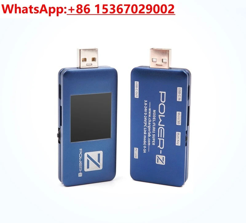 USB 전압 전류 테스터 휴대미터 고속 충전 전력 KM001C 프롬프터