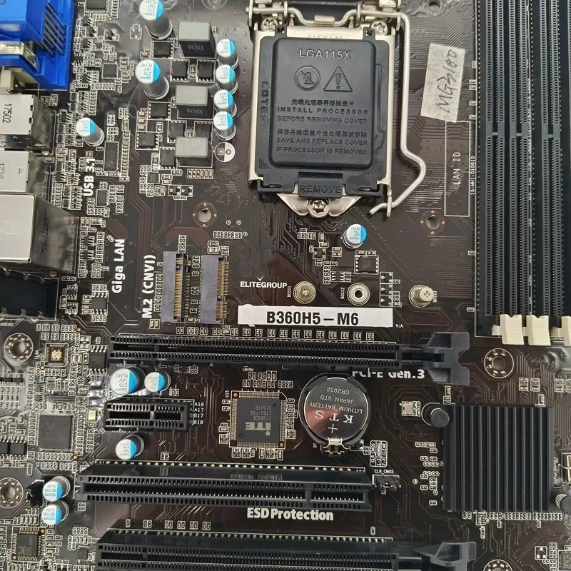 ECS B360H5-M6 마더보드 LGA 1151 DDR4 메인보드완전 작동 리퍼