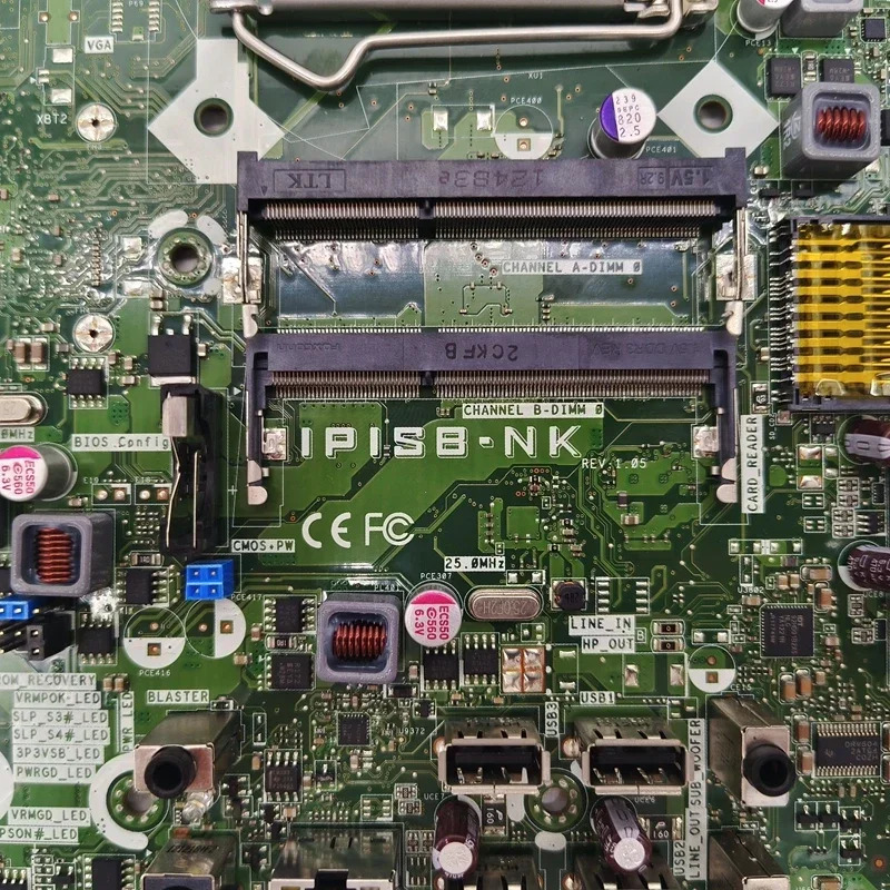 647046 -001 hp호환 Touchsmart 520 220 AIO 마더보드 IPISB-NK REV1.04 LGA 1155 DDR3 메인보드 완전 작동 리퍼