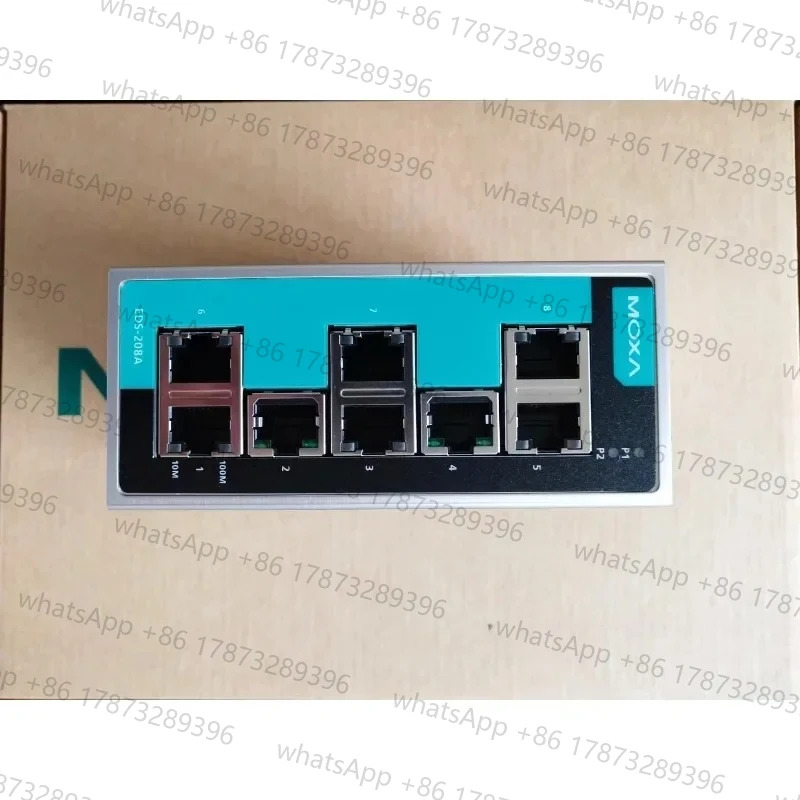 MOXA EDS-208A 8포트 산업스위치/EDS-208A-SS-SC 단일 모드 이더넷 스위치 2 광 6 전기 포트