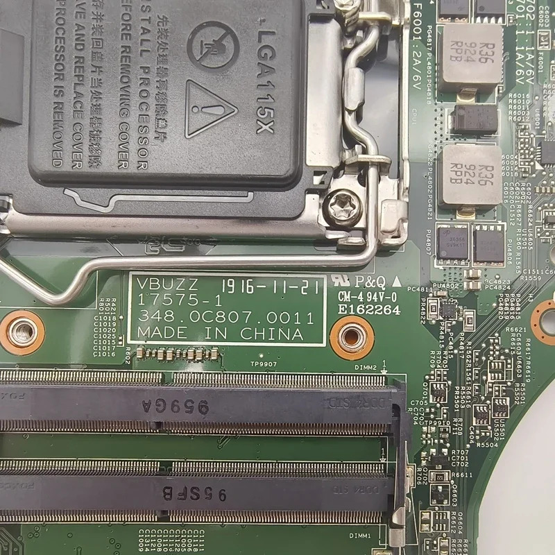 17575-1 Acer Veriton Z4860G AIO 마더보드 VBUZZ 348.0C807.0011 DB.VRZ11.001 LGA 1151 DDR4 메인보드 완전 작동 리퍼