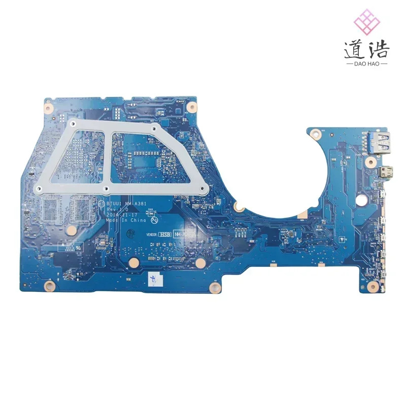 NM-A381 Lenovo호환 Yoga 3 14 노트북 마더보드 BTUU1 Rev1.0 5B20H35637 5B20H35640 I5-5200 CPU DDR3 완전 작동 리퍼