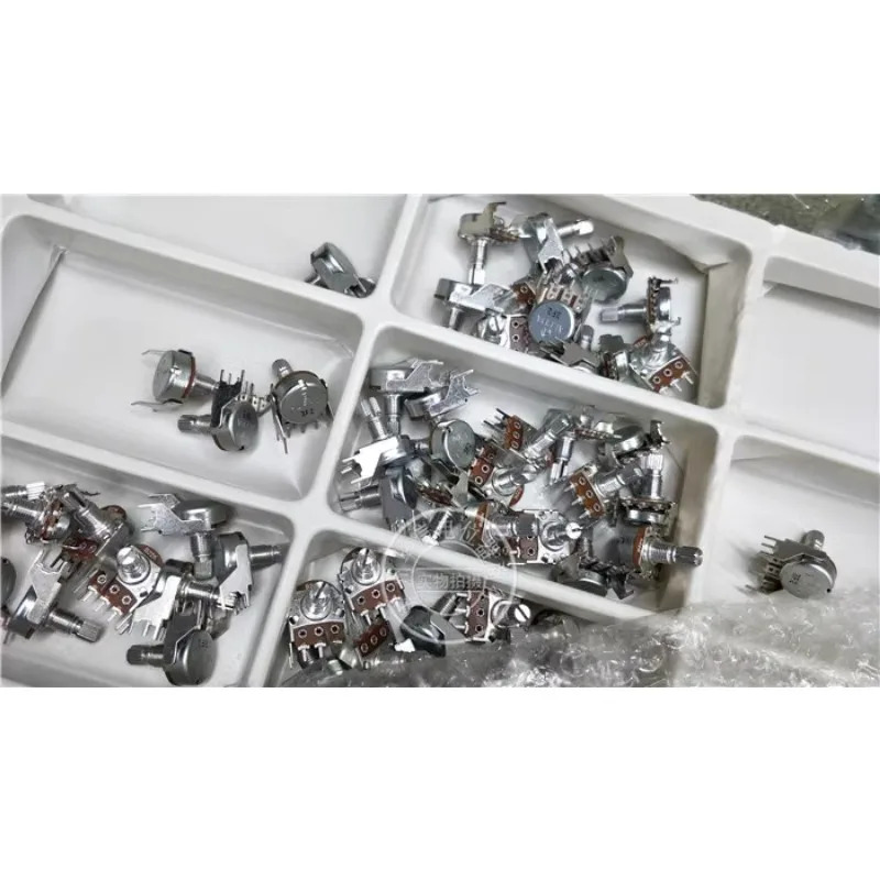 10Pcs 단일 전위차계 16 브래킷 B22K A100K B10K 핸들 15MM 꽃
