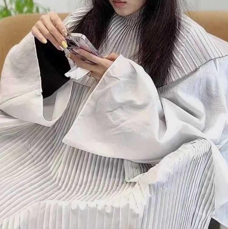 헤어커트 숄 바버샵 미용실 이발사 염색 케이프 고급 일회용 손님가운 헤어용품 - 상품 이미지