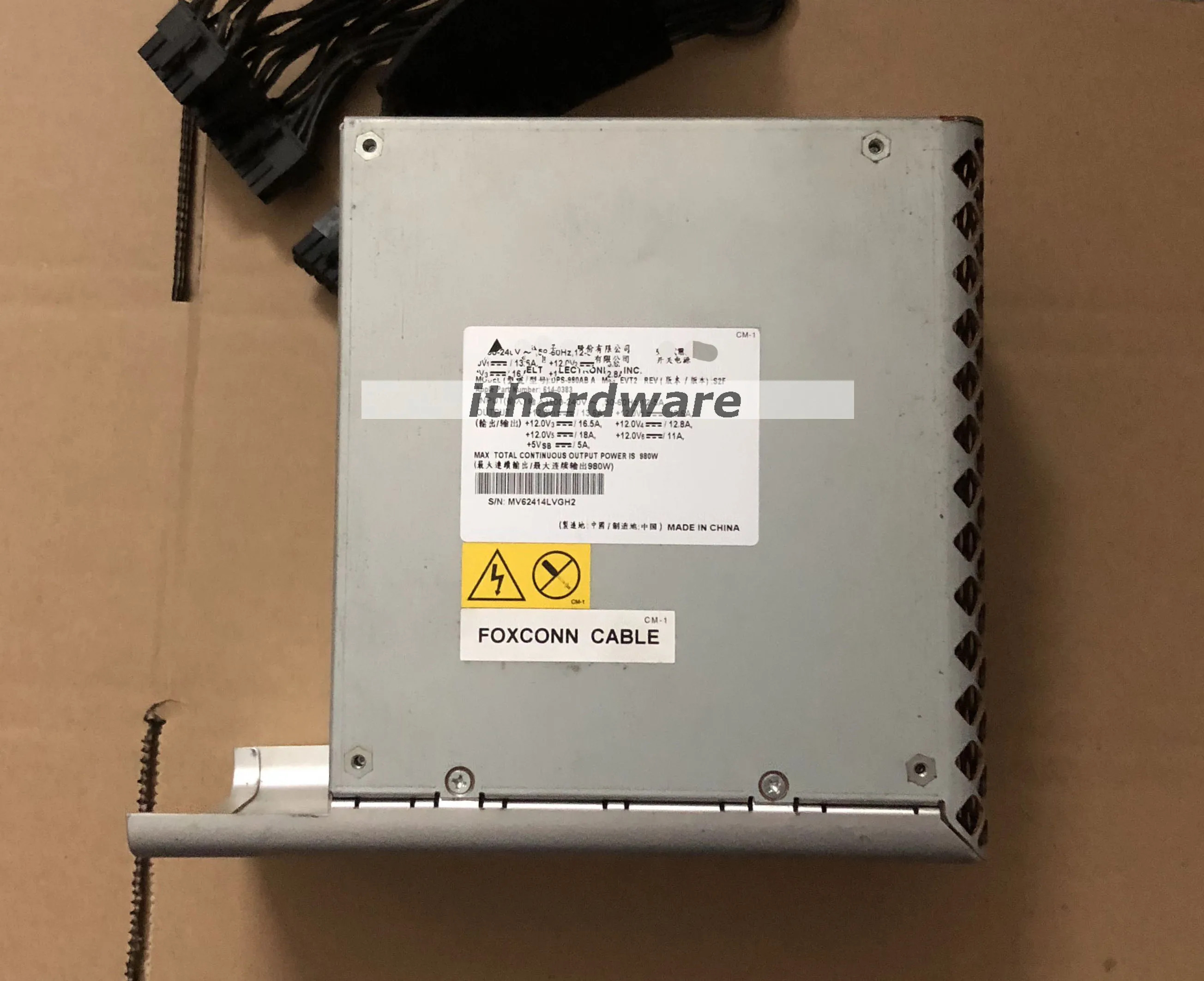 MacPro MA356 DPS-980AB A 614-0383 980W 전원공급장치 Ma970 A1186용