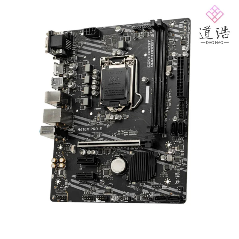 H410M PRO-E 마더보드64GB VGA HDMI DVI-D M.2 LGA 1200 DDR4 마이크로 H410 메인보드 완전 작동 리퍼