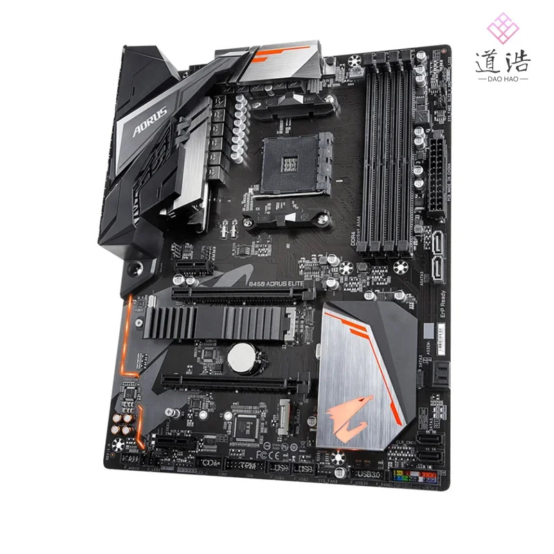 B450 AORUS ELITE 마더보드64GB HDMI M.2 소켓 AM4 DDR4 메인보드 완전 작동 리퍼