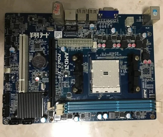 Xiangsheng A55M-K DDR3 컴퓨터 FM1 핀 메보드 데스크탑 통합 소형 보드 ROHS