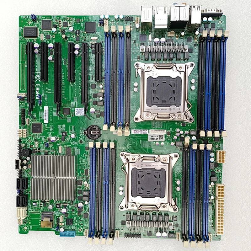 슈퍼마이크로 제온용마더보드 듀얼 LGA2011 E5-2600 V1 V2 패밀리 ECC DDR3 PCI-E 3.0 X9DAi