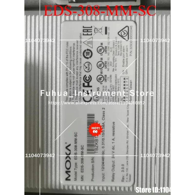 MOXA EDS-308-MM-SC 이더넷 스위치