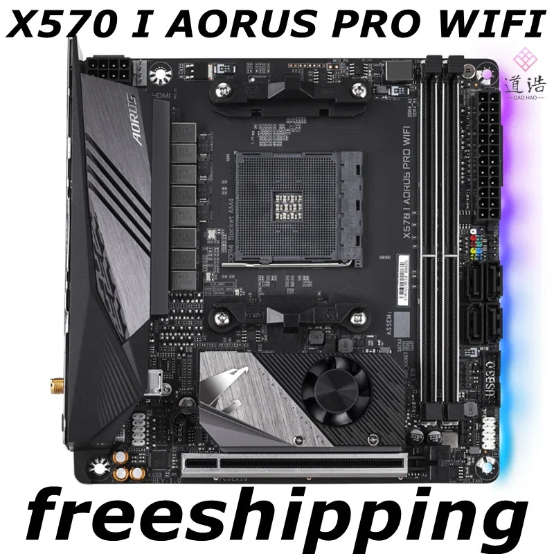 X570 I AORUS PRO WIFI 마더보드 64GB AM4 DDR4 메인보드 완전 작동 리퍼