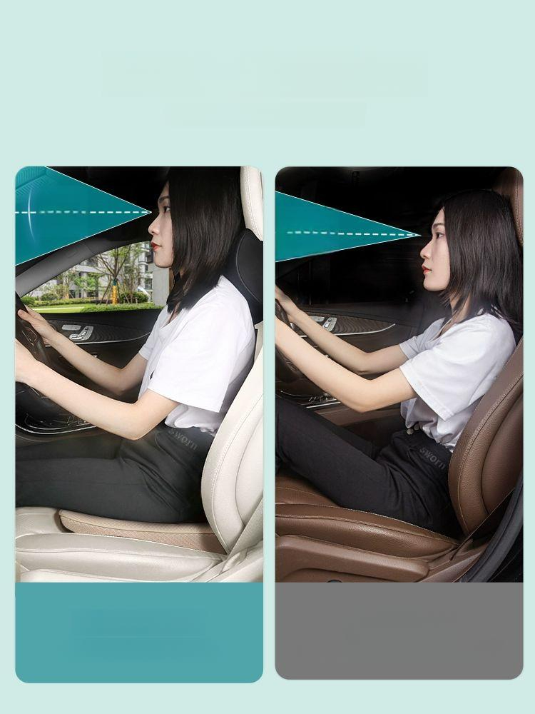 차량용 메모리폼 쿠션 방석 허리 지지 등받이 목베개 자동차 의자 쿵션 사계절 통풍 스포츠 - 상세 이미지 3