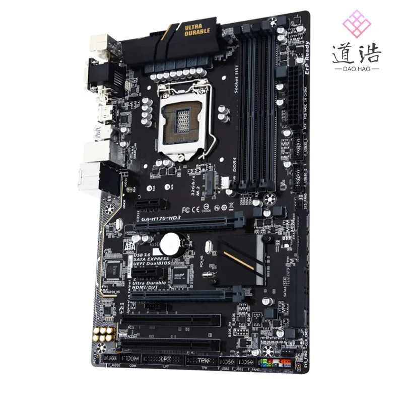 GA-H170-HD3 마더보드64GB HDMI M.2 SATA3.0 LGA 1151 DDR4 H170 메인보드 완전 작동 리퍼