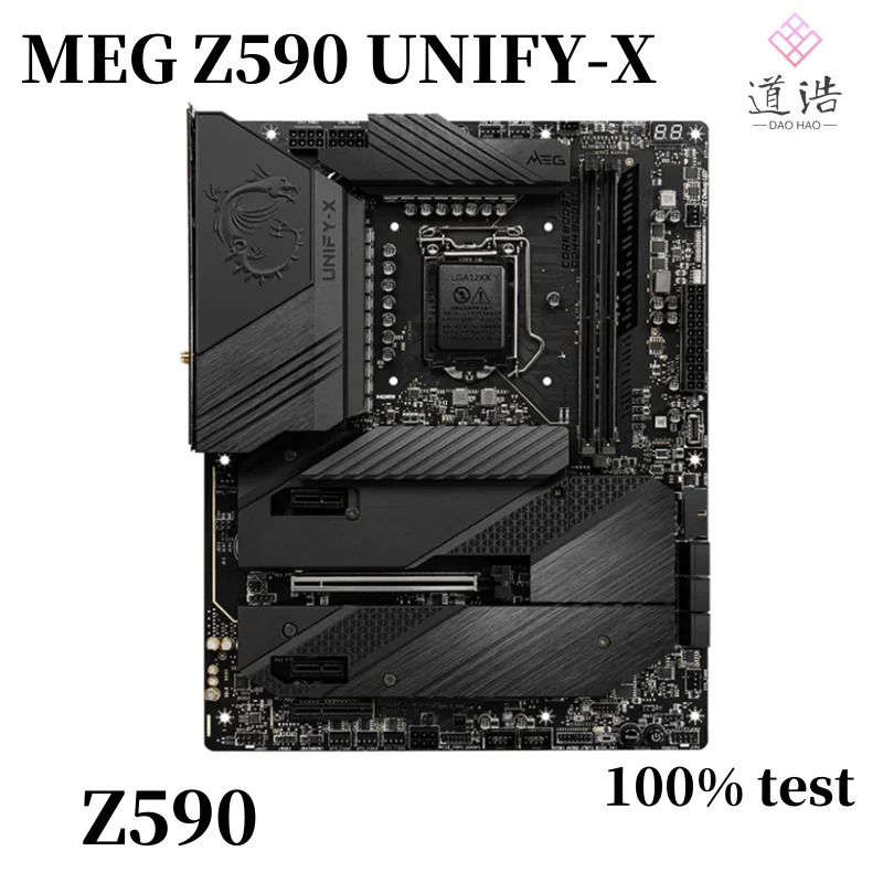 MEG Z590 UNIFY-X 64GB LGA 1200 DDR4 M.2 HDMI 마더보드Z590 마더보드 완전 작동 리퍼