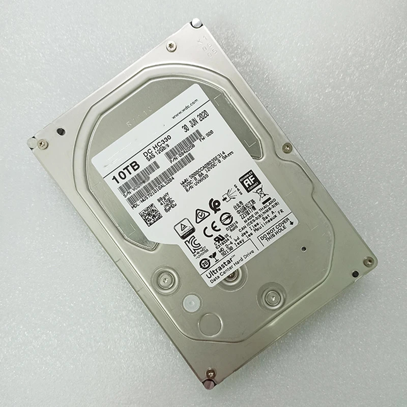 WD HC330 WUS경우 721010 AL5204 10T 3.5 SAS 엔터프라이즈 하드