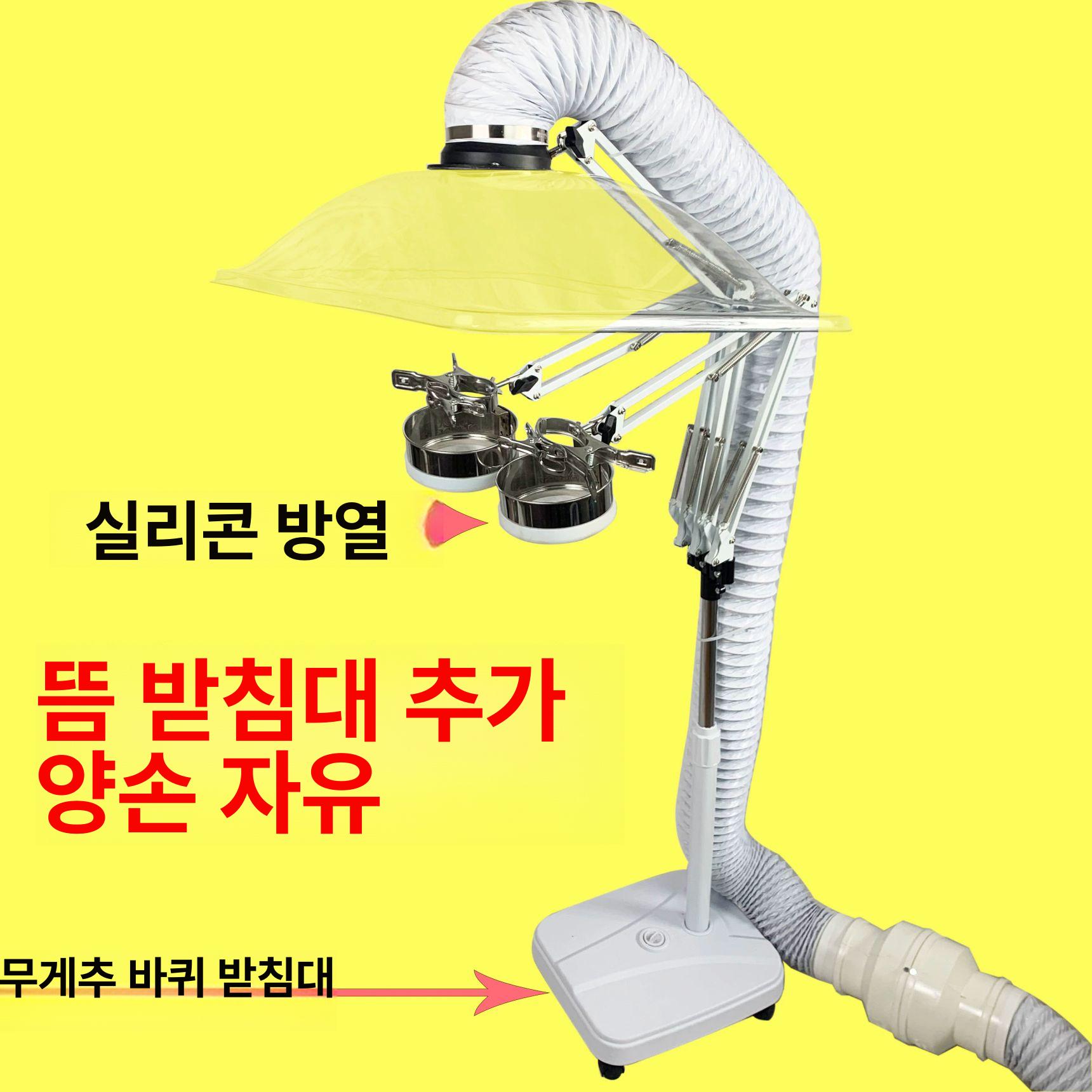 가정용 실내 환풍기 이동식 후드냄새 흡입기 연기배출 기본 캐스터 48x38 - 상세 이미지 3