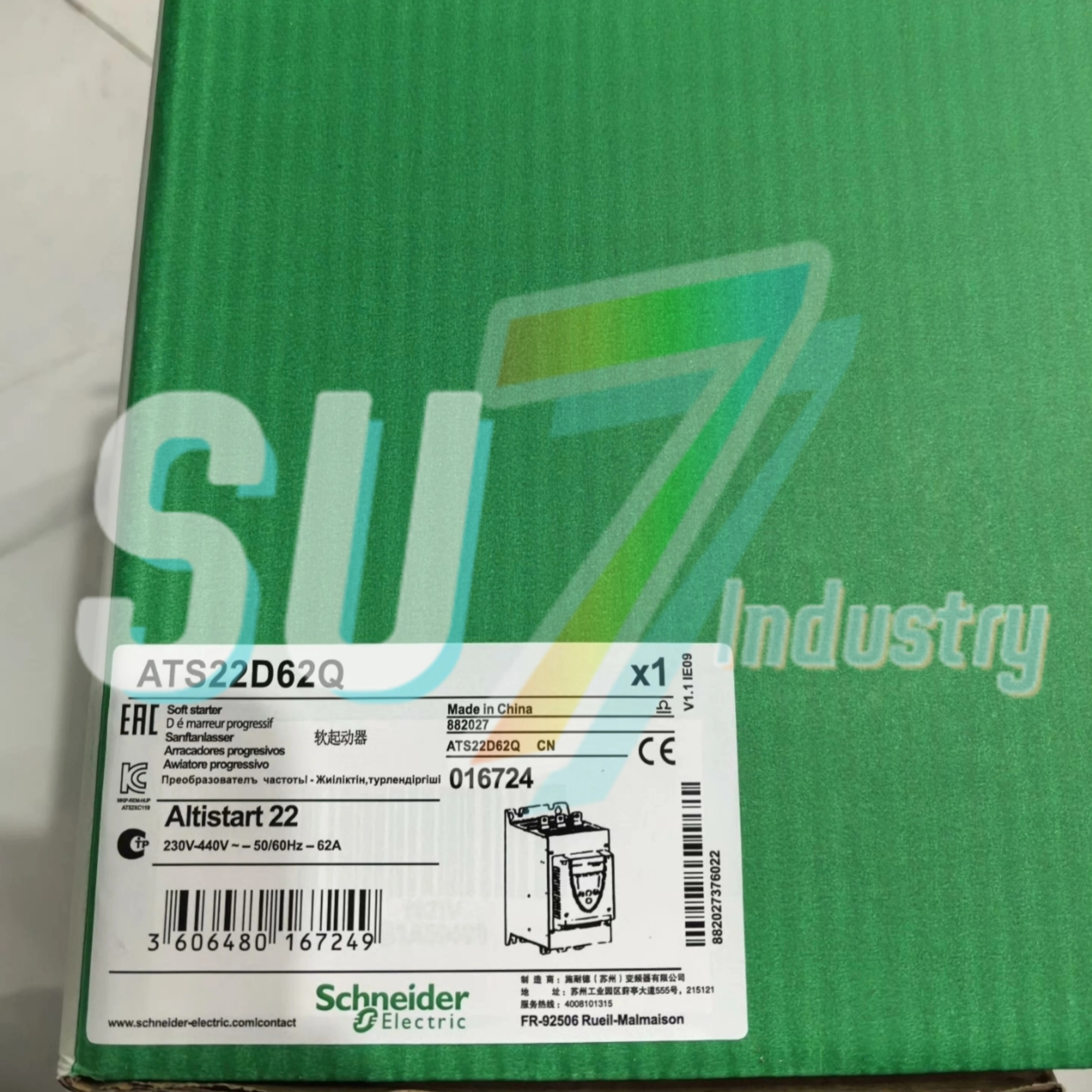 ATS22D62Q ATS22D75Q ATS22D88Q 새 소프트 스타터