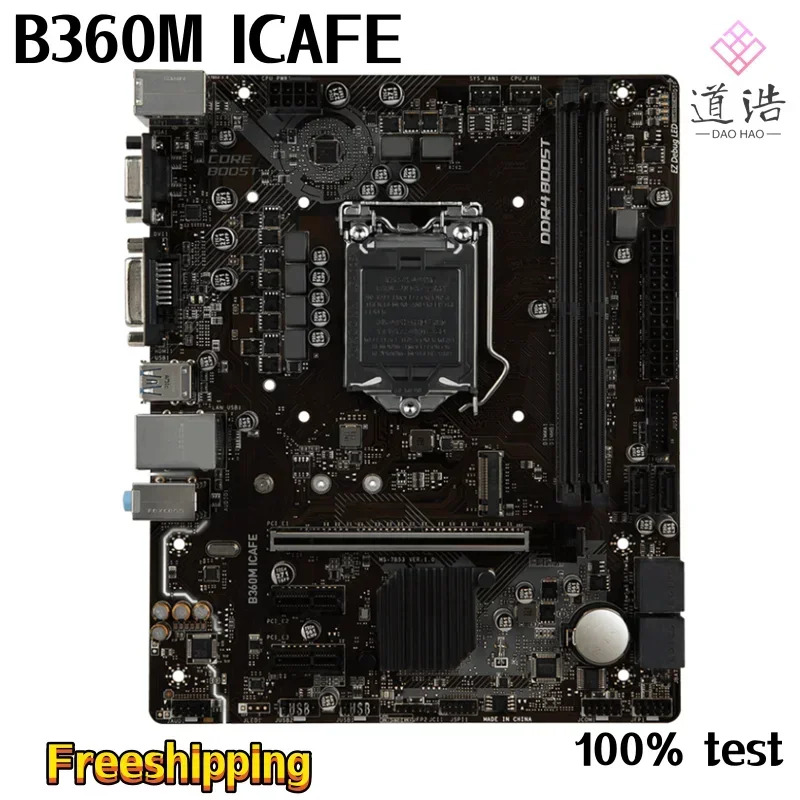 B360M ICAFE 마더보드 32GB M.2 LGA 1151 DDR4 Micro B360 메인보드 리퍼 완료 작동