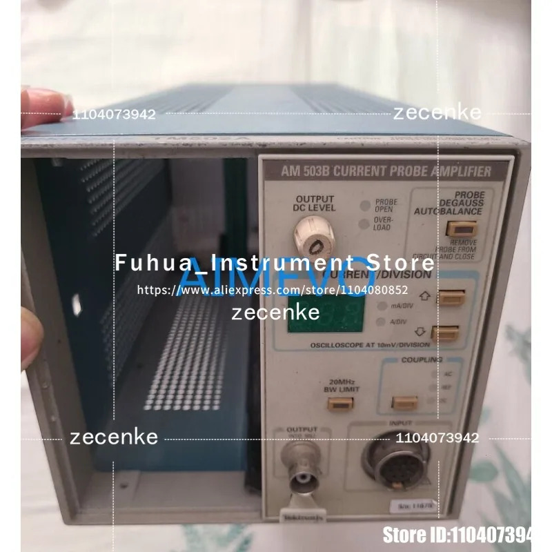 TM502A 섀시가 포함된 Tektronix AM 503B 전류 프로브 증폭기