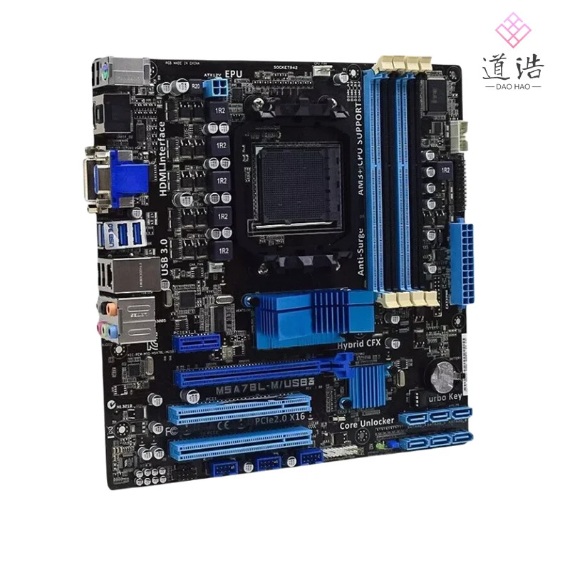 M5A78L-M/USB3 마더보드32GB HDMI 소켓 AM3 DDR3 마이크로 메인보드 완전 작동 리퍼
