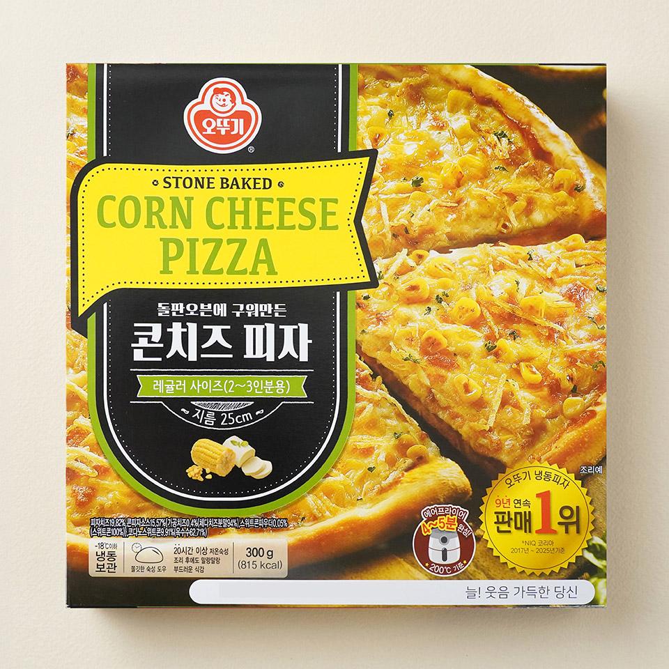 메가마트 오뚜기 콘치즈 피자 300g