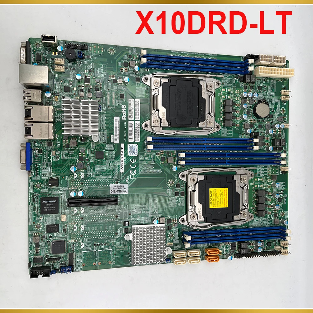 Supermicro 마더보드 X10DRD-LT양방향 X99 LGA 2011 C612 E5-2600 V4/V3 DDR4 E- PCI-E 3.0