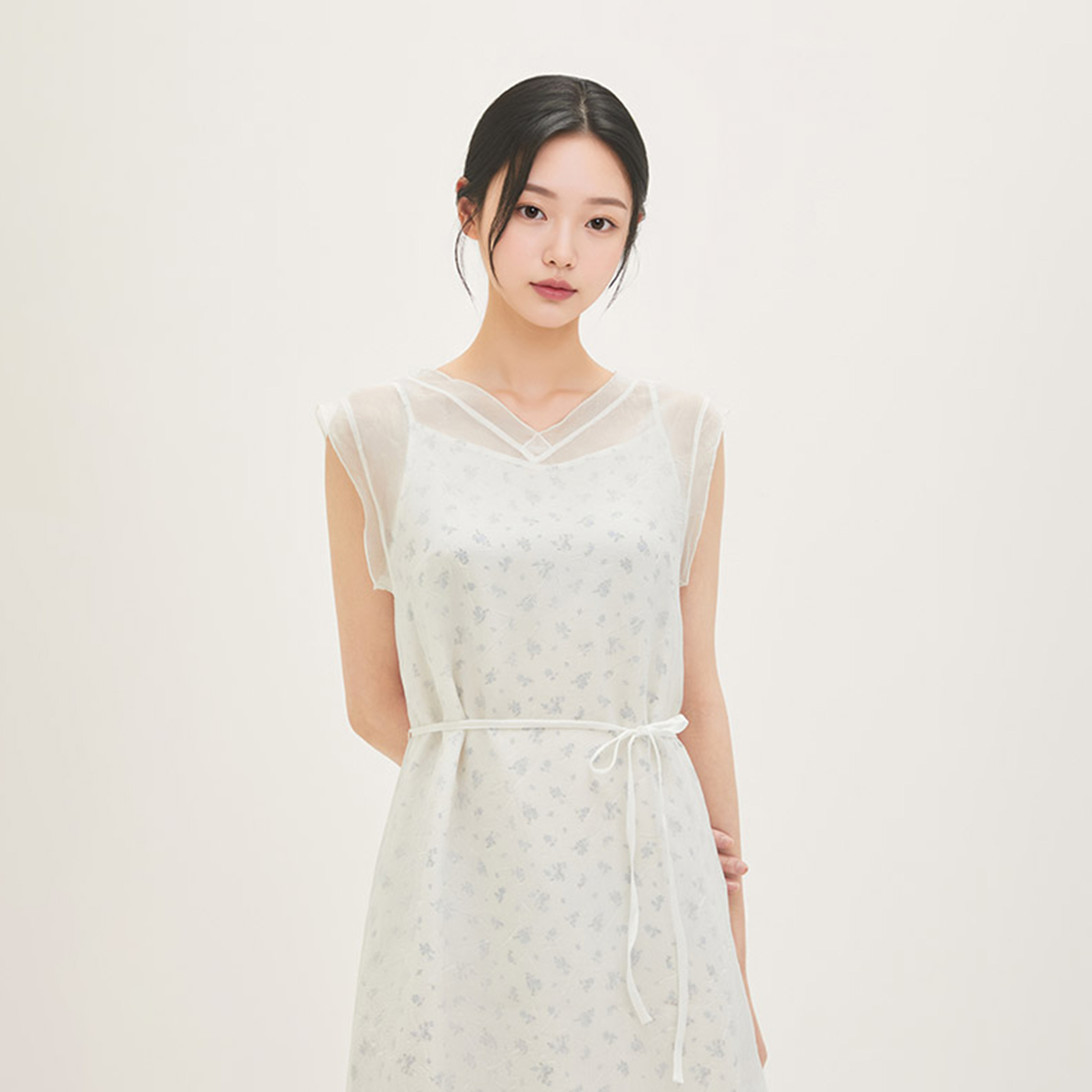 로엠 시스루 레이어드 롱원피스 RMOWG25R13 - 상세 이미지 5