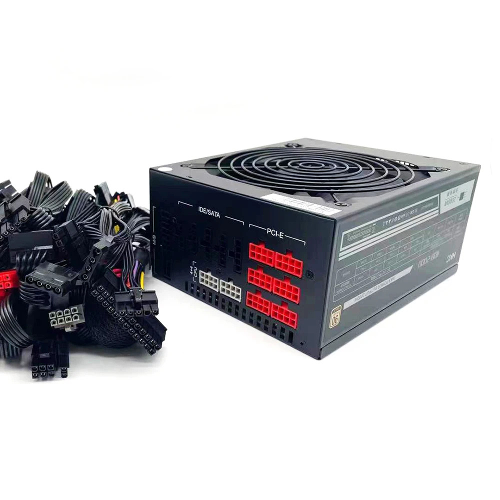 HKC HKC-2000 2000W 금메달 모듈 트윈 CPU 조용PC 전원공급장치 전 리퍼
