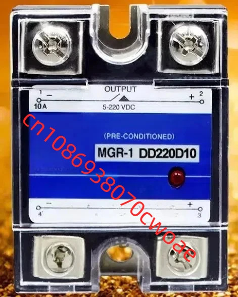 Mager 새 원본 단상 SSR 솔리드 스테이트 릴레이 10A 24V DC 제어 MGR-1 DD220D10