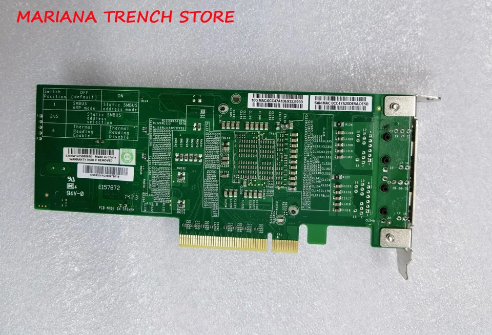 슈퍼마이크로 네트워크 카드AOC-STG-i2T 표준 LP 2x 10GbE RJ45 PCI-Ex8 X540