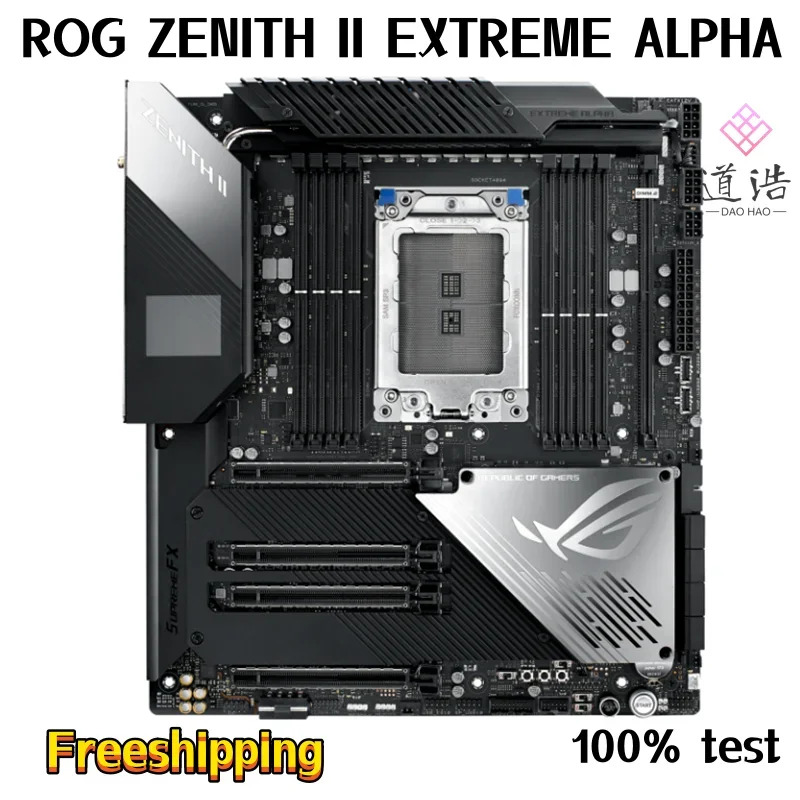 ROG ZENITH II EXTREME ALPHA 마더보드256GB PCI-E4.0 M.2 DDR4 E- TRX40 메인보드 완전 작동 리퍼