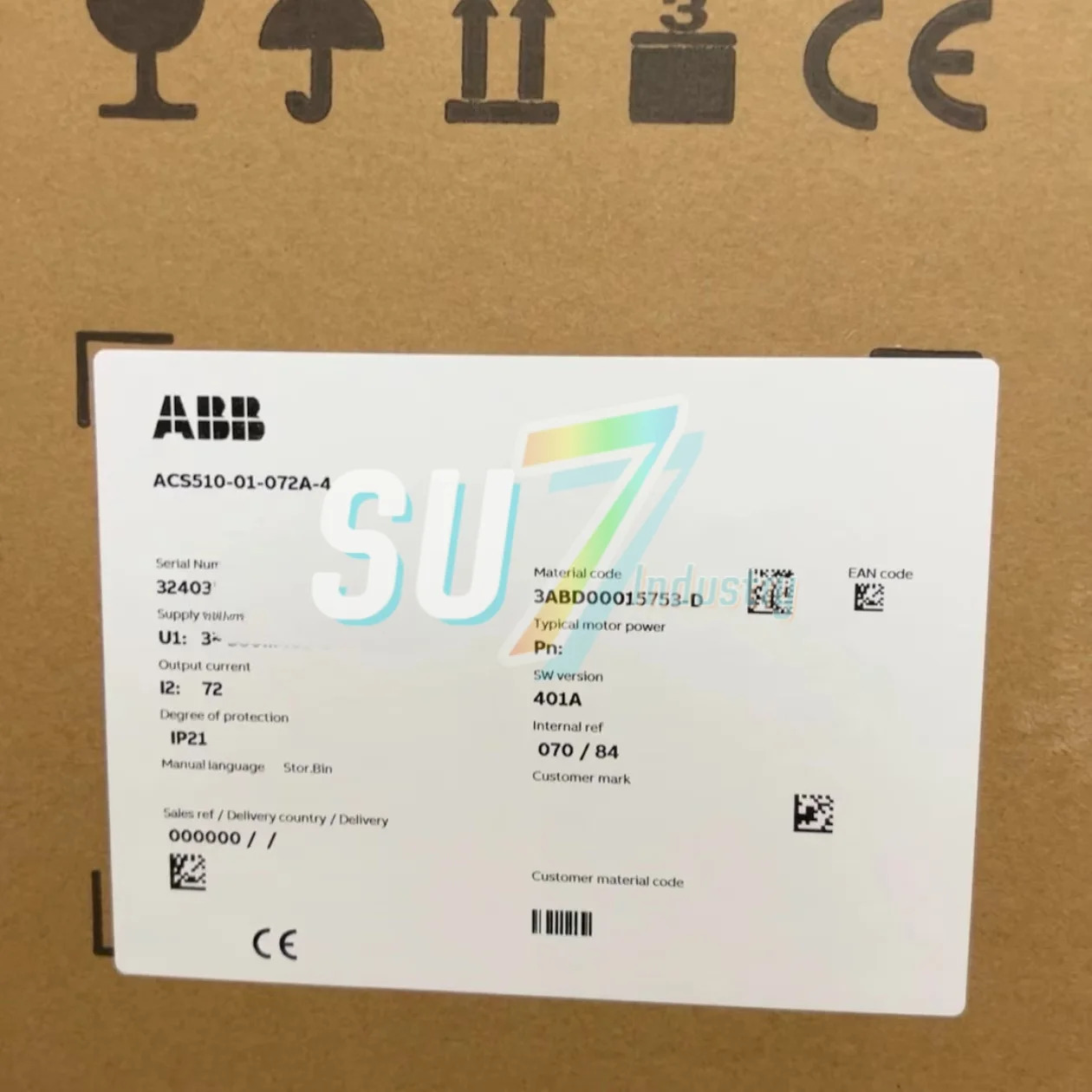ACS510-01-060A-4 ACS510-01-072A-4 주파수 변환기 새