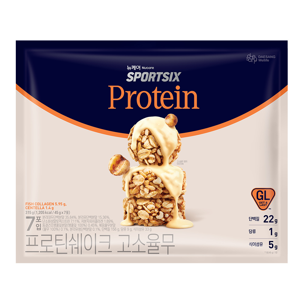뉴케어 스포식스 프로틴쉐이크 단백질쉐이크 고소율무 7포 315g, 2개 - 상세 이미지 4