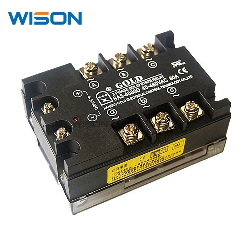 SA34080D SA3-4080D GOLD 솔리드 스테이트 릴레이 SSR 480VAC 80A 모듈